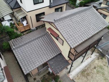 屋根の重さを約半分にする方法【和瓦から平板瓦へ葺き替え工事】